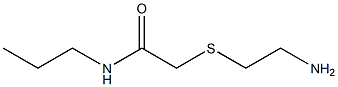 2-[(2-aminoethyl)thio]-N-propylacetamide Struktur