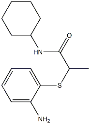 2-[(2-aminophenyl)sulfanyl]-N-cyclohexylpropanamide Struktur