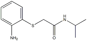 2-[(2-aminophenyl)thio]-N-isopropylacetamide Struktur