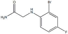 2-[(2-bromo-4-fluorophenyl)amino]acetamide Struktur