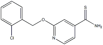 2-[(2-chlorophenyl)methoxy]pyridine-4-carbothioamide Struktur