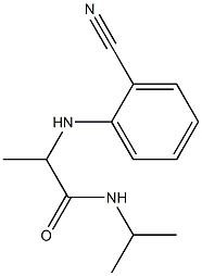 2-[(2-cyanophenyl)amino]-N-(propan-2-yl)propanamide Struktur