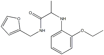 2-[(2-ethoxyphenyl)amino]-N-(furan-2-ylmethyl)propanamide Struktur