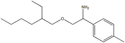 2-[(2-ethylhexyl)oxy]-1-(4-methylphenyl)ethan-1-amine Struktur