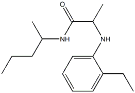 2-[(2-ethylphenyl)amino]-N-(pentan-2-yl)propanamide Struktur