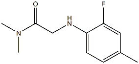 2-[(2-fluoro-4-methylphenyl)amino]-N,N-dimethylacetamide Struktur