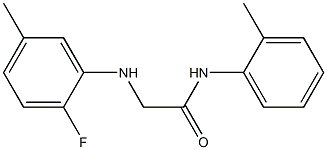 2-[(2-fluoro-5-methylphenyl)amino]-N-(2-methylphenyl)acetamide Struktur