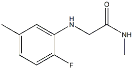 2-[(2-fluoro-5-methylphenyl)amino]-N-methylacetamide Struktur