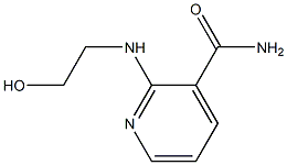 2-[(2-hydroxyethyl)amino]pyridine-3-carboxamide Struktur