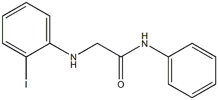 2-[(2-iodophenyl)amino]-N-phenylacetamide Struktur