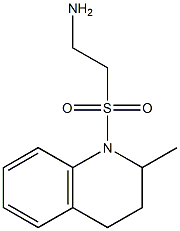 2-[(2-methyl-1,2,3,4-tetrahydroquinoline-1-)sulfonyl]ethan-1-amine Struktur