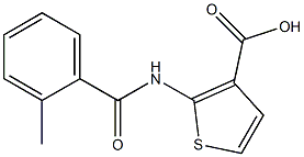 2-[(2-methylbenzoyl)amino]thiophene-3-carboxylic acid Struktur