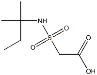 2-[(2-methylbutan-2-yl)sulfamoyl]acetic acid Struktur