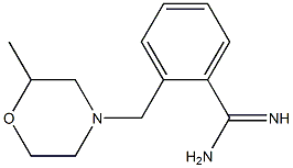 2-[(2-methylmorpholin-4-yl)methyl]benzenecarboximidamide Struktur