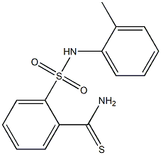 2-[(2-methylphenyl)sulfamoyl]benzene-1-carbothioamide Struktur