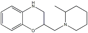 2-[(2-methylpiperidin-1-yl)methyl]-3,4-dihydro-2H-1,4-benzoxazine Struktur