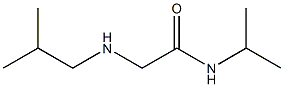 2-[(2-methylpropyl)amino]-N-(propan-2-yl)acetamide Struktur