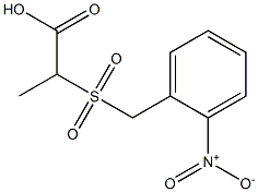 2-[(2-nitrobenzyl)sulfonyl]propanoic acid Struktur