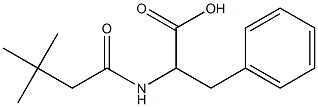 2-[(3,3-dimethylbutanoyl)amino]-3-phenylpropanoic acid Struktur