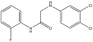 2-[(3,4-dichlorophenyl)amino]-N-(2-fluorophenyl)acetamide Struktur