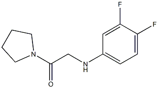 2-[(3,4-difluorophenyl)amino]-1-(pyrrolidin-1-yl)ethan-1-one Struktur