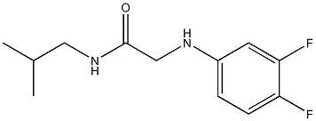 2-[(3,4-difluorophenyl)amino]-N-(2-methylpropyl)acetamide Struktur