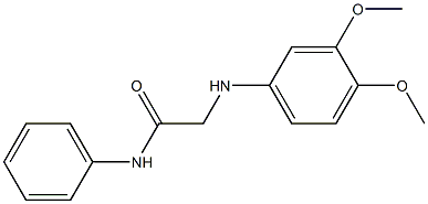 2-[(3,4-dimethoxyphenyl)amino]-N-phenylacetamide Struktur