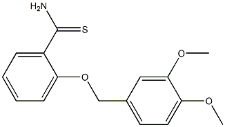 2-[(3,4-dimethoxyphenyl)methoxy]benzene-1-carbothioamide Struktur