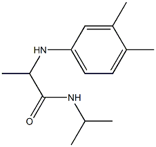 2-[(3,4-dimethylphenyl)amino]-N-(propan-2-yl)propanamide Struktur