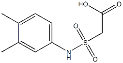 2-[(3,4-dimethylphenyl)sulfamoyl]acetic acid Struktur