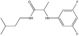 2-[(3,5-difluorophenyl)amino]-N-(3-methylbutyl)propanamide Struktur