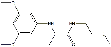 2-[(3,5-dimethoxyphenyl)amino]-N-(2-methoxyethyl)propanamide Struktur