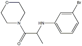 2-[(3-bromophenyl)amino]-1-(morpholin-4-yl)propan-1-one Struktur