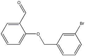 2-[(3-bromophenyl)methoxy]benzaldehyde Struktur