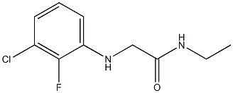 2-[(3-chloro-2-fluorophenyl)amino]-N-ethylacetamide Struktur