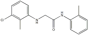 2-[(3-chloro-2-methylphenyl)amino]-N-(2-methylphenyl)acetamide Struktur