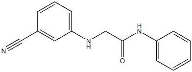 2-[(3-cyanophenyl)amino]-N-phenylacetamide Struktur