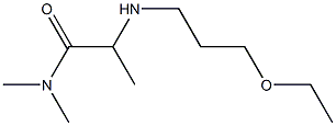 2-[(3-ethoxypropyl)amino]-N,N-dimethylpropanamide Struktur