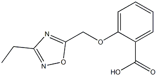 2-[(3-ethyl-1,2,4-oxadiazol-5-yl)methoxy]benzoic acid Struktur