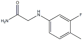 2-[(3-fluoro-4-methylphenyl)amino]acetamide Struktur