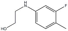 2-[(3-fluoro-4-methylphenyl)amino]ethan-1-ol Struktur