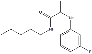 2-[(3-fluorophenyl)amino]-N-pentylpropanamide Struktur