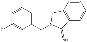 2-[(3-fluorophenyl)methyl]-2,3-dihydro-1H-isoindol-1-imine Struktur