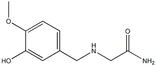 2-[(3-hydroxy-4-methoxybenzyl)amino]acetamide Struktur