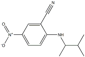 2-[(3-methylbutan-2-yl)amino]-5-nitrobenzonitrile Struktur