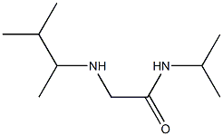 2-[(3-methylbutan-2-yl)amino]-N-(propan-2-yl)acetamide Struktur