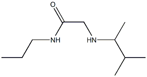 2-[(3-methylbutan-2-yl)amino]-N-propylacetamide Struktur