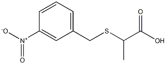 2-[(3-nitrobenzyl)thio]propanoic acid Struktur