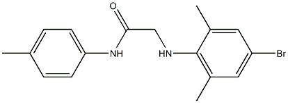 2-[(4-bromo-2,6-dimethylphenyl)amino]-N-(4-methylphenyl)acetamide Struktur