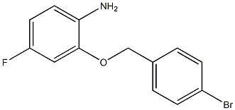 2-[(4-bromobenzyl)oxy]-4-fluoroaniline Struktur